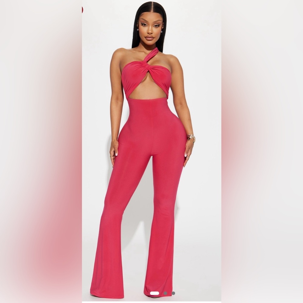 Fashion Nova Bold Red Jumpsuit
